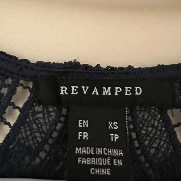 Navy Blue Halter Shirt - Picture 4 of 4